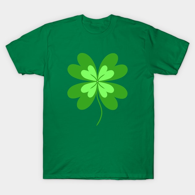 Lucky Four Leaf Clover T-Shirt by Orchyd